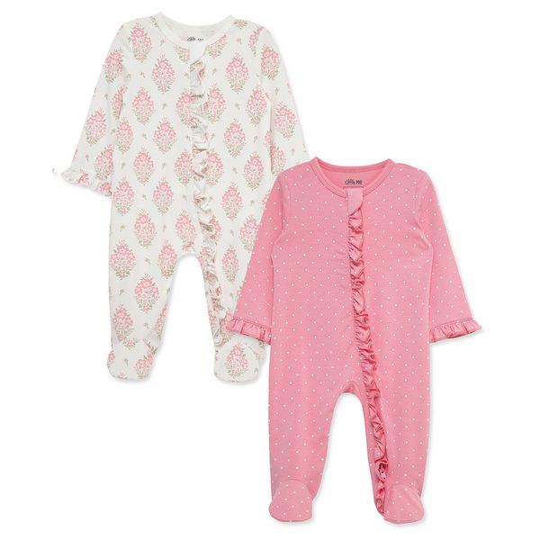 Set-2-Pijamas-Enterizas-Estampadas-Niñas-Little-Me-3M Set-2-Pijamas-Enterizas-Estampadas-Niñas-Little-Me-3M