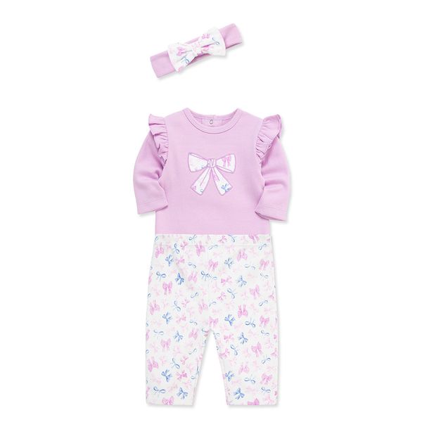 Set-Body-Manga-Larga-Legging-y-Balaca-Niñas-Little-Me-3M Set-Body-Manga-Larga-Legging-y-Balaca-Niñas-Little-Me-3M