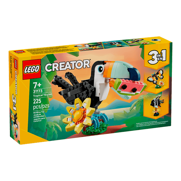 Set-Creator-Fauna-Salvaje--Tucan-Tropical-225-Piezas-LEGO