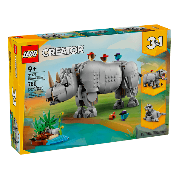 Set-Creator-Poderoso-Rinoceronte-con-Pajaros-780-Piezas-LEGO Set-Creator-Poderoso-Rinoceronte-con-Pajaros-780-Piezas-LEGO