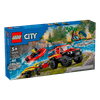 Set-City-Camion-de-Bomberos-4x4-con-Barco-de-Rescate-301-Piezas-LEGO