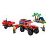 Set-City-Camion-de-Bomberos-4x4-con-Barco-de-Rescate-301-Piezas-LEGO