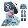 Combo-Patines-en-Linea---Kit-de-Proteccion-Gris-Onwheels-31-34