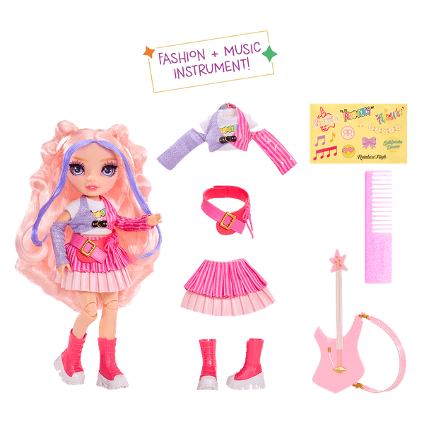 Muñeca-Jr-High-Rockband-Fashion-Bella-Parker-23-cm-Rainbow-High Muñeca-Jr-High-Rockband-Fashion-Bella-Parker-23-cm-Rainbow-High