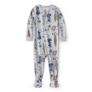 Pijama-Enteriza-Estampada-Gris-Bebes-Niños-Carter-s-12M