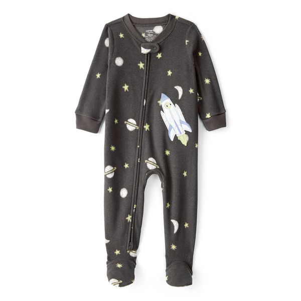 Pijama-Enteriza-Cohete-Negro-Bebes-Niños-Carter-s-12M Pijama-Enteriza-Cohete-Negro-Bebes-Niños-Carter-s-12M