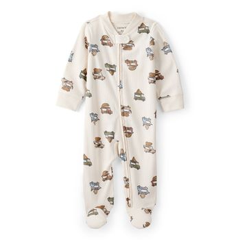 Pijama-Enteriza-Carros-Beige-Bebes-Niños-Carter-s-3M
