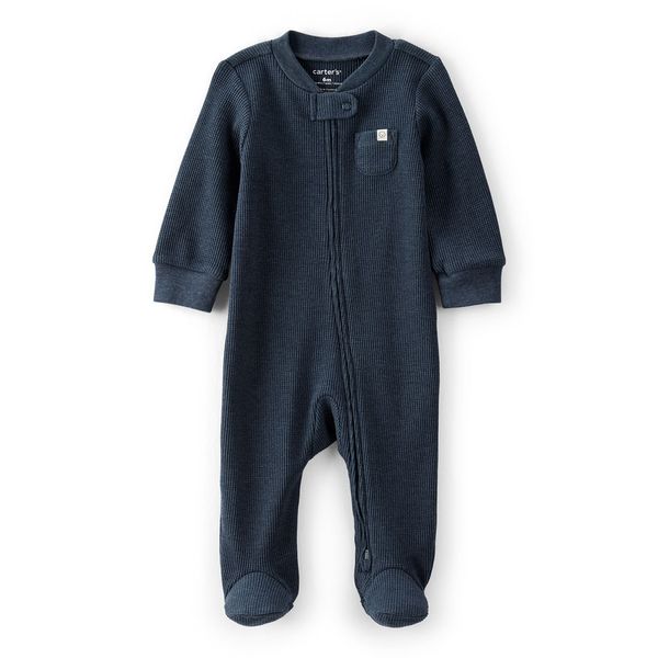 Pijama-Enteriza-Azul-Oscuro-Bebes-Niños-Carter-s-9M