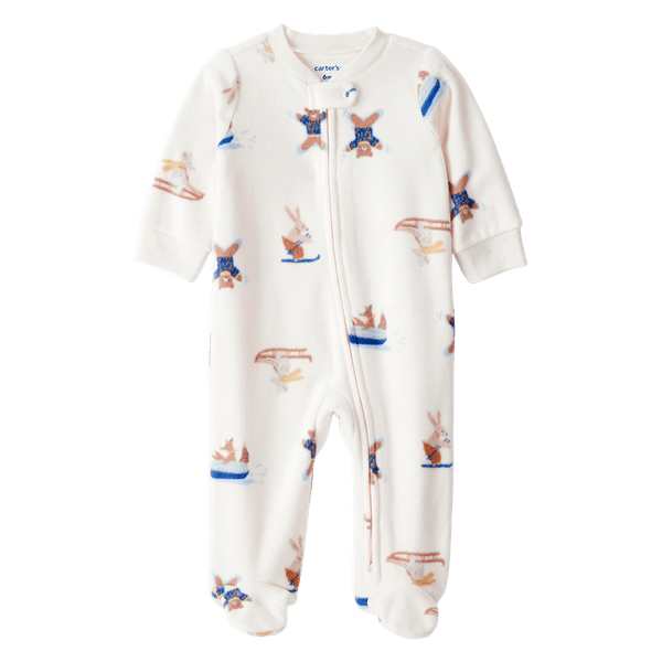 Pijama-Enteriza-Animales-Blanco-Bebes-Niños-Carter-s-3M Pijama-Enteriza-Animales-Blanco-Bebes-Niños-Carter-s-3M