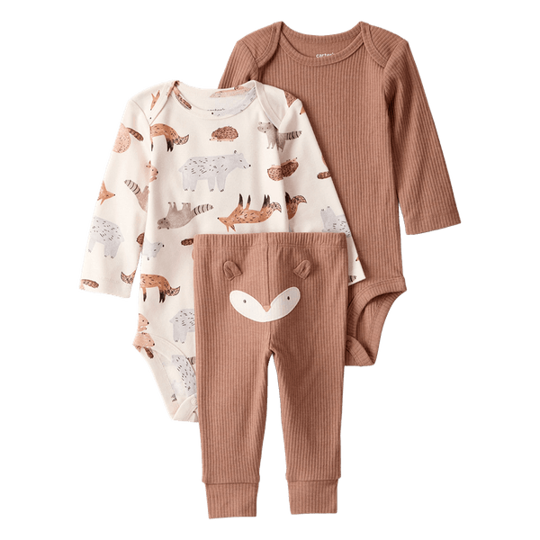 Set-2-Bodies-Manga-Larga-y-Pantalon-Cafe-Bebes-Niños-Carter-s-18M Set-2-Bodies-Manga-Larga-y-Pantalon-Cafe-Bebes-Niños-Carter-s-18M