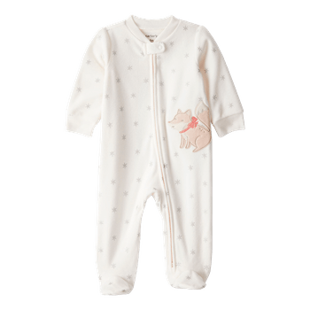 Pijama-Enteriza-Zorrito-Beige-Bebes-Niñas-Carter-s-0M