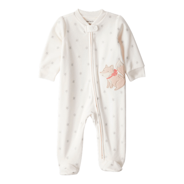 Pijama-Enteriza-Zorrito-Beige-Bebes-Niñas-Carter-s-0M