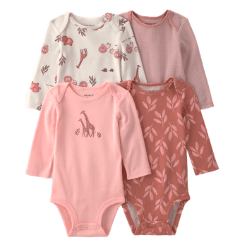 Set-4-Bodies-Manga-Larga-Diseños-Surtidos-Bebes-Niñas-Carter-s-18M