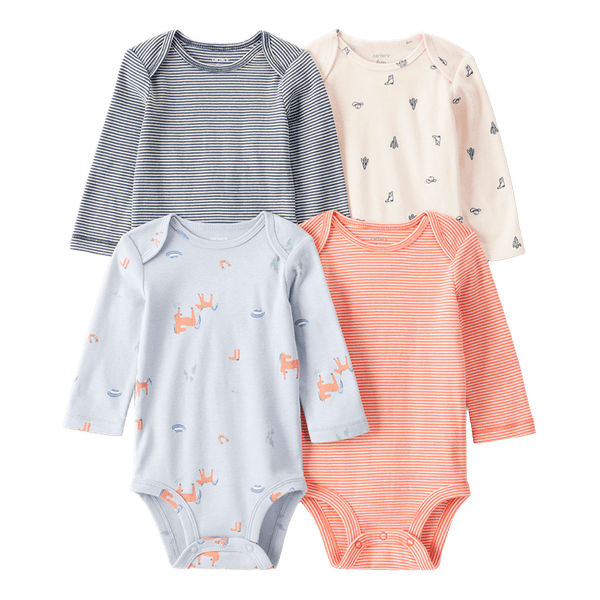 Set-4-Bodies-Manga-Larga-Surtidos-Bebes-Niñas-Carter-s-12M Set-4-Bodies-Manga-Larga-Surtidos-Bebes-Niñas-Carter-s-12M