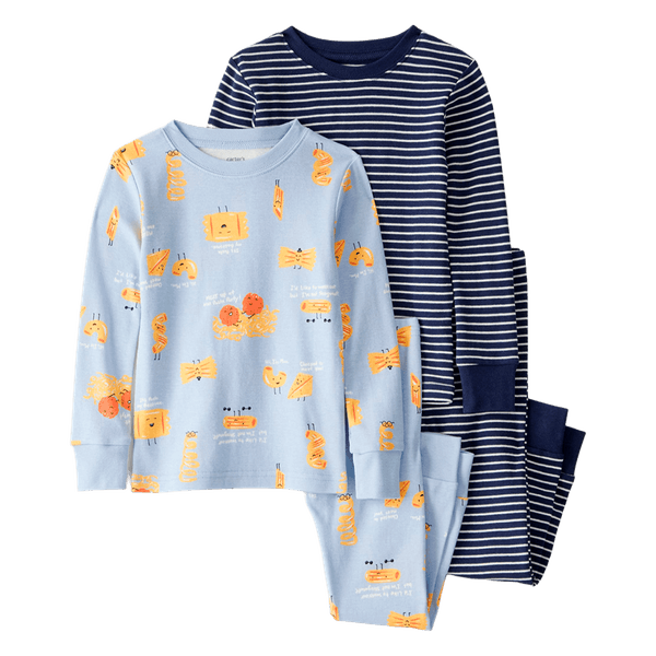 Set-2-Pijamas-4-Piezas-Azul-y-Rayas-Niños-Carter-s-3T Set-2-Pijamas-4-Piezas-Azul-y-Rayas-Niños-Carter-s-3T