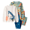 Set-2-Pijamas-4-Piezas-Estampadas-Niños-Carter-s-2T