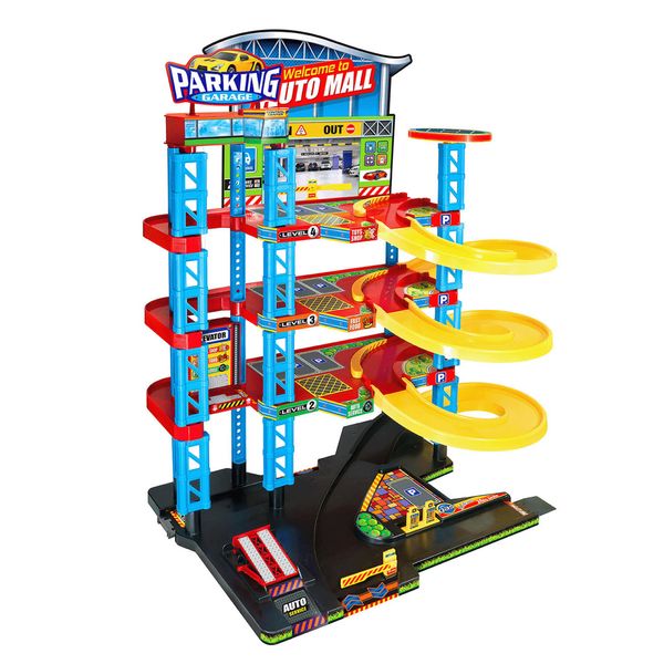 Set-Estacionamiento-Cuatro-Niveles-100-Piezas-Express-Wheels