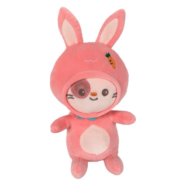 Peluche-Disfrazado-Conejo-Rosado-20cm-Kisses