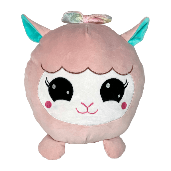 Peluche-Bolita-Divertida-Oveja-Rosado-30cm-Kisses
