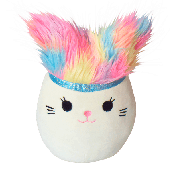 Peluche-Gato-Blanco-con-Pelo-Multicolor-30cm-Kisses Peluche-Gato-Blanco-con-Pelo-Multicolor-30cm-Kisses