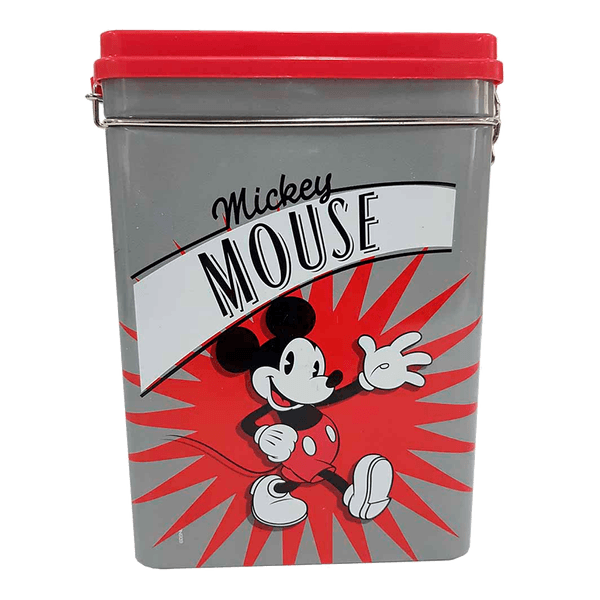 Canister-Metalico-Rectangular-Mediano-con-Clip-Vintage-Mickey-Mouse