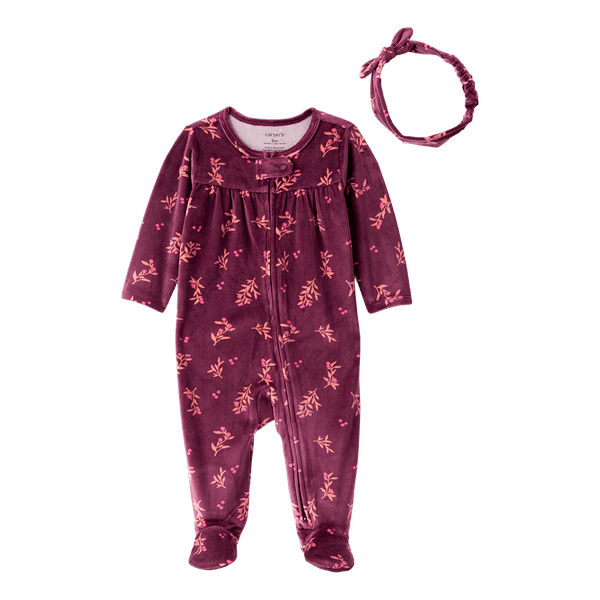 Pijama-Enteriza-Ramas-Vinotinto-Bebes-Niñas-Carter-s--9M
