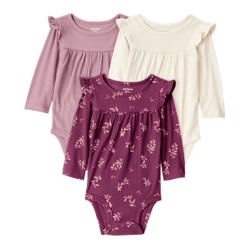 Set-2-Bodies-Manga-Larga-Colores-Surtidos-Bebes-Niñas-Carter-s--12M