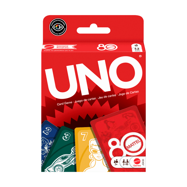 UNO-Juego-de-Cartas-Mattel-80-Aniversario