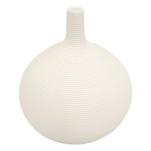 Florero-Decorativo-Redondo-Blanco-15cm-Ikhome Florero-Decorativo-Redondo-Blanco-15cm-Ikhome