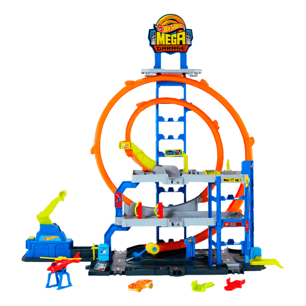 Pista-City-Mega-Garage-con-Elevador-Hot-Wheels Pista-City-Mega-Garage-con-Elevador-Hot-Wheels