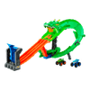 Pista-Monster-Trucks-Tiburones-vs.-Dinosaurios-Destruccion-del-Dragon-Hot-Wheels