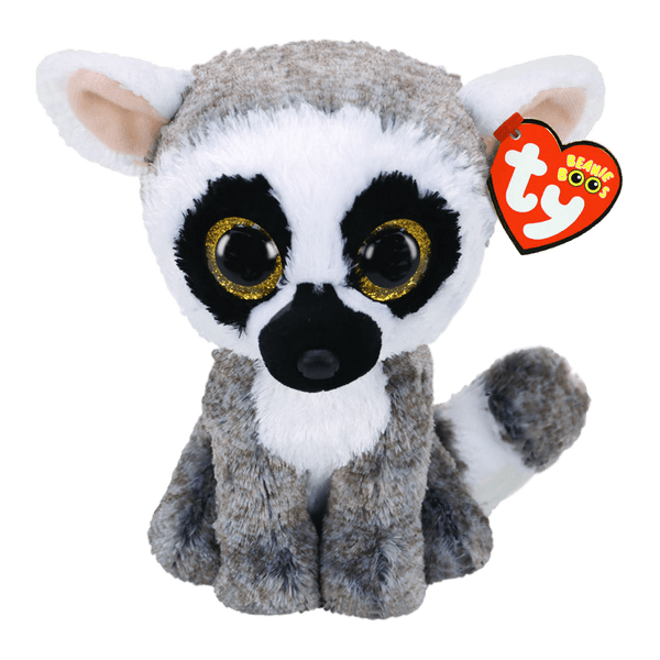 Peluche-Beannie-Boos-Linus-Lemur-15cm-Ty Peluche-Beannie-Boos-Linus-Lemur-15cm-Ty