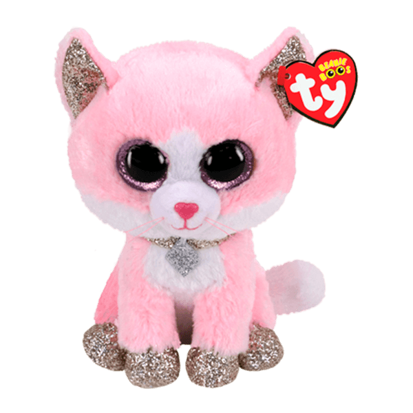 Peluche-Beanie-Boos-Fiona-Gato-Rosado-15cm-Ty