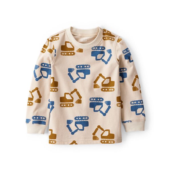 Camiseta-Manga-Larga-Estampada-Beige-Niños-Carter-s--2T