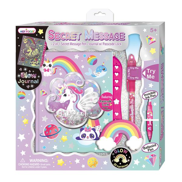 Set-Diario-Mensaje-Secreto-Revela-con-Luz-Unicornio-Hot-Focus