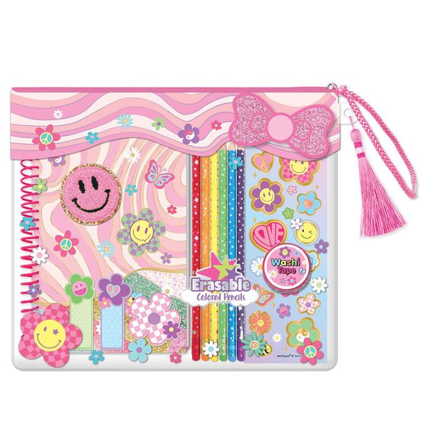 Set-de-Cuaderno-y-Colores-Flores-Hot-Focus
