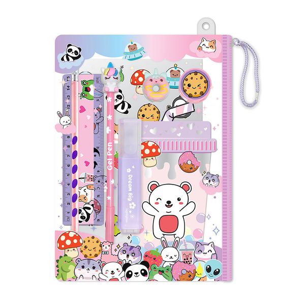 Set-Escolar-Cartuchera-Animales-Hot-Focus