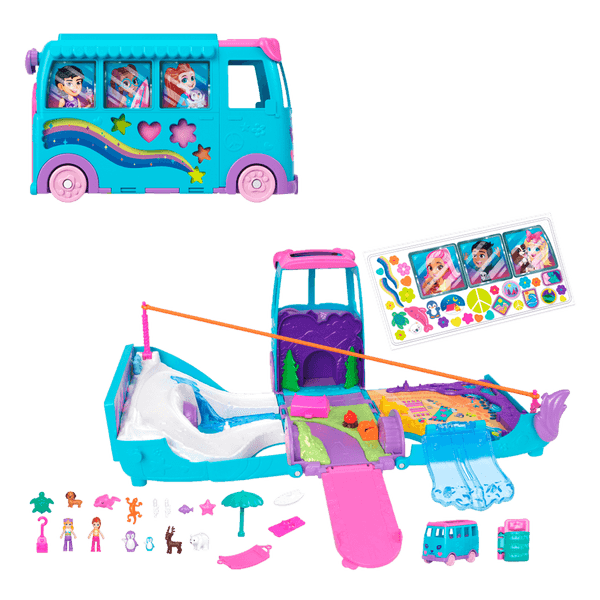 Set-de-Juego-Aventura-Sobre-Ruedas-con-Mascotas-Polly-Pocket Set-de-Juego-Aventura-Sobre-Ruedas-con-Mascotas-Polly-Pocket
