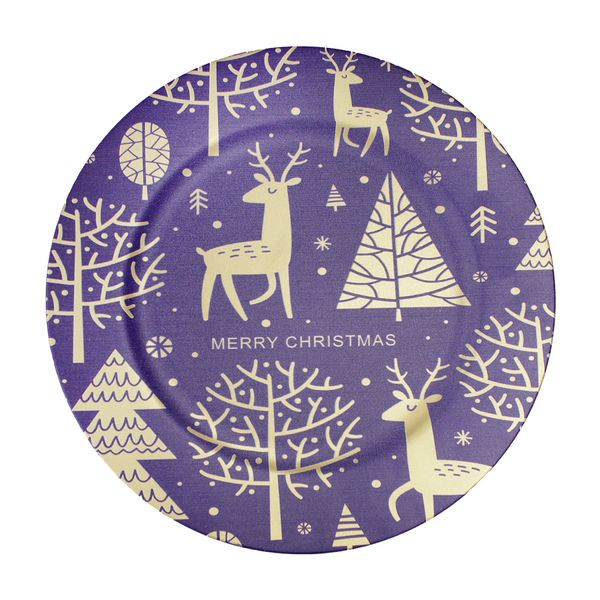 Plato-Decorativo-Navidad-Reno-Azul-33cm-Ikhome Plato-Decorativo-Navidad-Reno-Azul-33cm-Ikhome