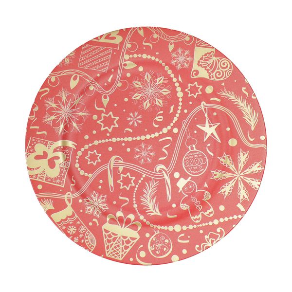 Plato-Decorativo-Navidad-Rojo-33cm-Ikhome