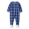 Pijama-Enteriza-Cuadros-Azul-Bebes-Niños-Carter-s-12M