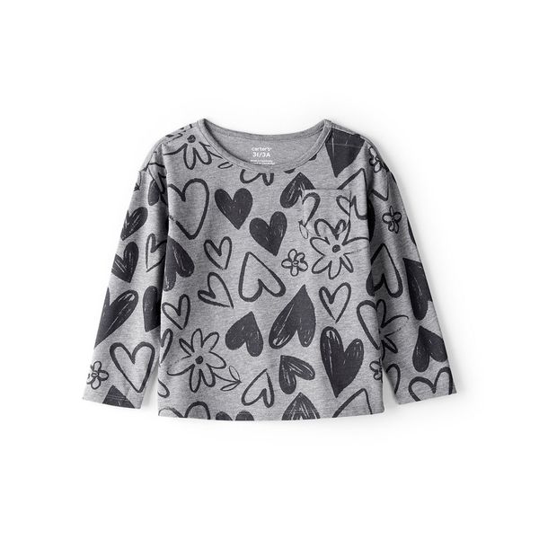 Camiseta-Estampado-Corazones-Gris-Niñas-Carter-s-2T