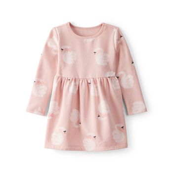 Vestido-Manga-Larga-Cisnes-Rosado-Niñas-Carter-s-2T