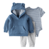 Set-Body-Manga-Corta-Buzo-con-Capota-Azul-y-Pantalon-Bebes-Niños-Carter-s-12M