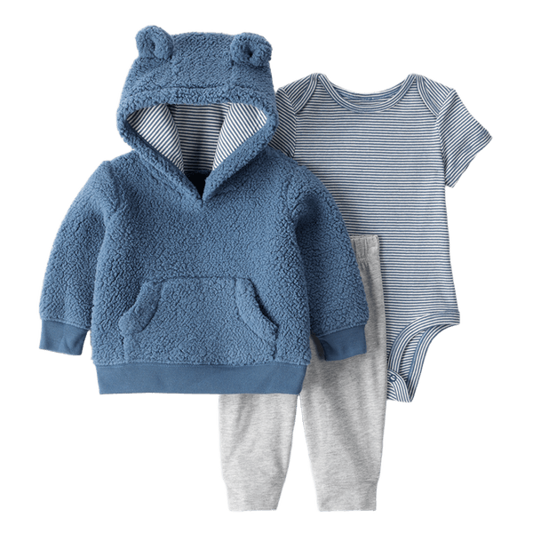 Set-Body-Manga-Corta-Buzo-con-Capota-Azul-y-Pantalon-Bebes-Niños-Carter-s-12M