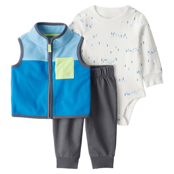 Set-Body-Manga-Larga-Chaleco-y-Pantalon-Gris-Bebes-Niños-Carter-s-12M