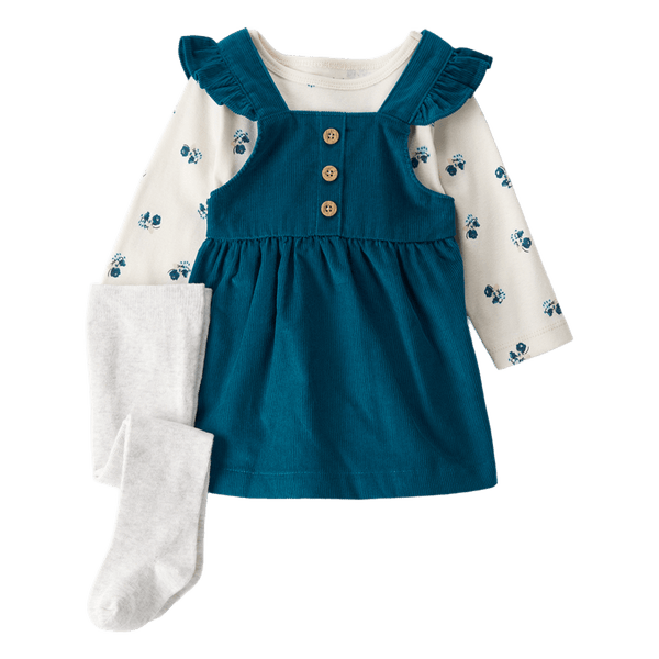Set-Camiseta-Manga-Larga-Vestido-Azul-y-Medias-Bebes-Niñas-Carter-s-3M Set-Camiseta-Manga-Larga-Vestido-Azul-y-Medias-Bebes-Niñas-Carter-s-3M