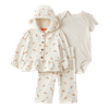 Set-Body-Manga-Corta-Chaqueta-Flores-y-Pantalon-Bebes-Niñas-Carter-s-12M