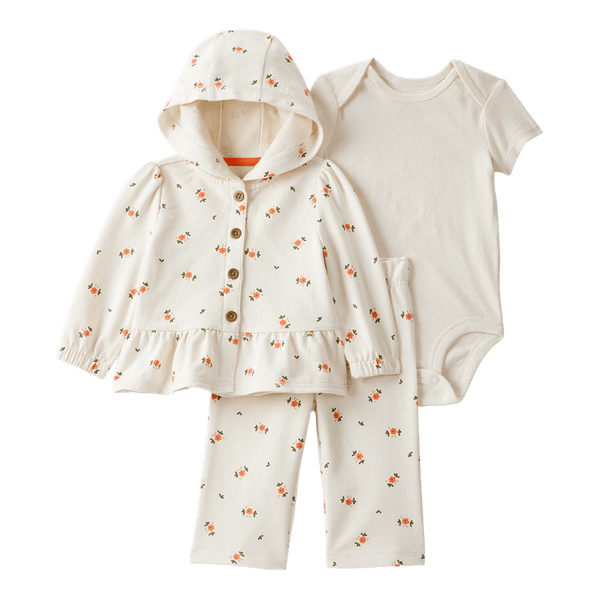 Set-Body-Manga-Corta-Chaqueta-Flores-y-Pantalon-Bebes-Niñas-Carter-s-12M