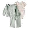 Set-Body-Manga-Corta-Flores-Buzo-y-Pantalon-Bebes-Niñas-Carter-s-12M